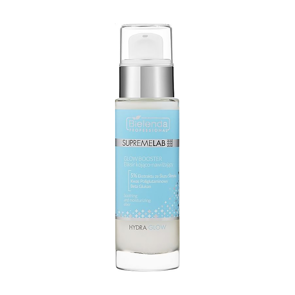 Заспокійливий та зволожувальний еліксир для обличчя Bielenda Professional Supremelab Hydra Glow Booster, 30 мл